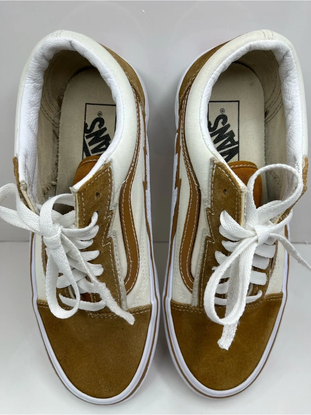 Vans Old Skool Bolt Unisex US M6.5/W8 Skate Shoes Cathay Spice White Sneakers
